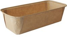 PAPSTAR Bakform Pure rektangulär; 1.033l, 10.8x23x6.1 cm (LxBxH); Brun; Rektangulär; 100 Styck / Förpackning