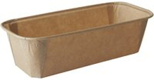 PAPSTAR Bakform Pure rektangulär; 0.167l, 6.5x11x4 cm (LxBxH); Brun; Rektangulär; 800 Styck / Förpackning