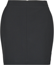 Heavy Viscose Mini Skirt Kort Nederdel Black Calvin Klein