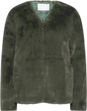 2Nd Milan - Faux Fur Outerwear Faux Fur Padded Jacket Grønn 2NDDAY*Betinget Tilbud