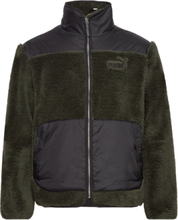 Sherpa Hybrid Jacket Sport Jackets Light Jackets Khaki Green PUMA