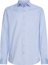 Twill Easy Care Fitted Shirt Tops Shirts Tuxedo Shirts Blue Calvin Klein