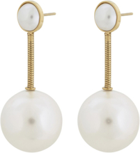 Globe Earrings Maxi Gold Accessories Jewellery Earrings Studs Gull Edblad*Betinget Tilbud