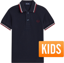 Fred Perry - My First Fred Perry Shirt - Navy/ Snow White/ Burnt Red -