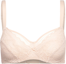 Floral Touch Very Covering Underwire Bra Lingerie Bras & Tops Full Cup Bras Beige CHANTELLE*Betinget Tilbud