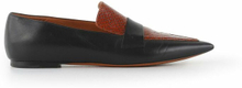 Pre-eide Snakeskin Leather Slip on Loafers