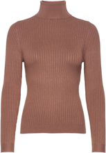 Onlkarol L/S Rollneck Pullover Knt Noos Tops Knitwear Turtleneck Brown ONLY