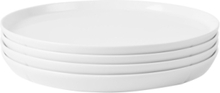 Gc Essentials Middagstallerken Ø25 Cm Hvid 4 Stk. Home Tableware Plates Dinner Plates White Rosendahl