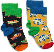 2-Pack Kids Car Sock Sokker Strømper Multi/patterned Happy Socks