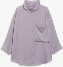 Cowl neck blouse - Purple