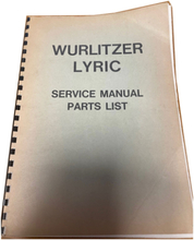 Wurlitzer Lyric FC And Console Service Manual 1967 Origineel