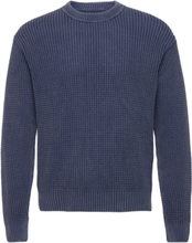 Anf Mens Sweaters Tops Knitwear Round Necks Navy Abercrombie & Fitch