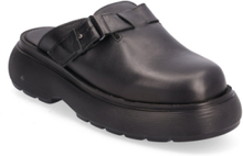 Cloud Clog - Black Leather Shoes Clogs Black Garment Project