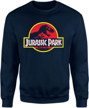Jurassic Park Logo Sweatshirt - Navy - XS - Navy