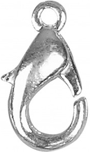 Karbinhake, frsilvrad, L: 12 mm, 100 st./ 1 frp.