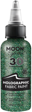Grön Holografisk Glitter Textilfärg 30 ml