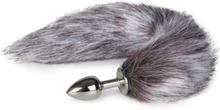 EasyToys: Fox Tail Plug No. 5, small, silver/grå