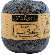 Scheepjes Maxi Sugar Rush Garn Unicolor 393 Charcoal