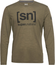 M Logo Ls T-shirts Long-sleeved Kakigrønn Super.natural*Betinget Tilbud