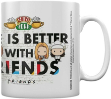 Friends Life Is Better With Friends Chibi Mug