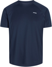 Mens Sports T-Shirt With Chest Print T-shirts Short-sleeved Marineblå ZEBDIA*Betinget Tilbud