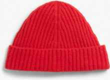 Ribbed beanie - Red