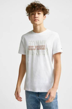 Tommy Hilfiger T-shirt Hilfiger Over Print Tee S/S Hvit