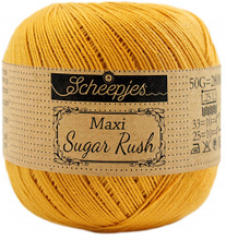 Scheepjes Maxi Sugar Rush Garn Unicolor 249 Saffran