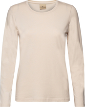 B. Copenhagen T-Shirt L/S T-shirts & Tops Long-sleeved Creme Brandtex*Betinget Tilbud