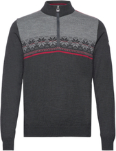 Liberg Masc Sweater Knitwear Half Zip Pullover Grå Dale Of Norway*Betinget Tilbud
