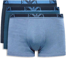Emporio Armani 3-pack boxershorts trunk - blauw/abisso/avio