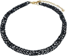 Miranda Choker Necklace Black Accessories Jewellery Necklaces Chain Necklaces Svart Pipol's Bazaar*Betinget Tilbud
