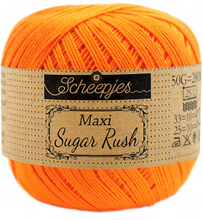 Scheepjes Maxi Sugar Rush Garn Unicolor 281 Mandarin