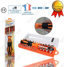 TD® Komplett reparation verktygslåda ärmar skruvmejsel kit väska DIY set bits professionell stål liten orange