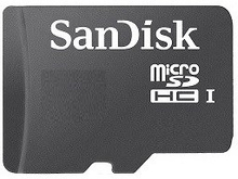 Sandisk MicroSDHC CL 10 - 2 GB