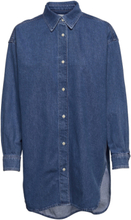 Best Denim Shirt Tops Shirts Long-sleeved Blue Just Female