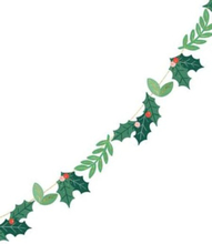 Jule Mistletoe Banner i Papir med 1,5 Meter Tråd