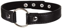 Choker Collar With Decorative Ring Black Halsband
