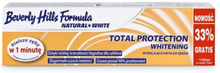 Beverly Hills Formula 100ml Natural White Toothpaste Total Protection Whitening