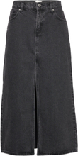 A 99 Low Maxi Skirt Chloe Knælang Nederdel Black ABRAND