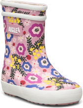 Ai Baby Flac Play2 Flower Po Shoes Rubberboots Low Rubberboots Unlined Rubberboots Rosa Aigle*Betinget Tilbud