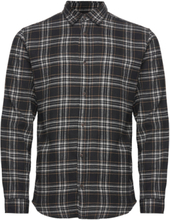 Jjplain Fall Check Shirt Ls Tops Shirts Casual Black Jack & J S