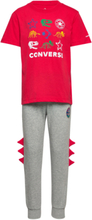 Dinos S/S Tee+Jogger Set / Dinos S/S Tee+Jogger Set Sport Sets With Short-sleeved T-shirt Red Converse