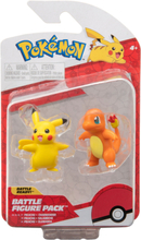 Pokemon Battle Figure 2 Pk Charmander And Pikachu Toys Playsets & Action Figures Action Figures Multi/patterned Pokemon