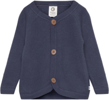 Woolly Fleece Jacket Baby Outerwear Fleece Outerwear Fleece Jackets Navy Müsli By Green Cotton