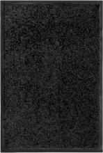vidaXL Dørmatte vaskbar svart 40x60 cm