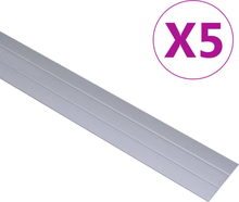 vidaXL Gulvprofiler 5 stk aluminium 134 cm sølv