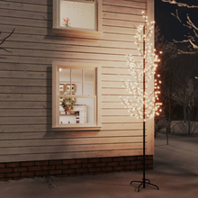vidaXL Körsbärsträd med LED varmvita 368 lysdioder 300 cm