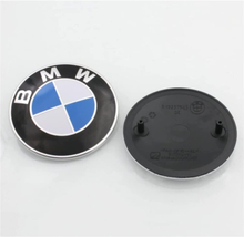 Blue/White BMW Hood Bonnet 82mm Badge Emblem
