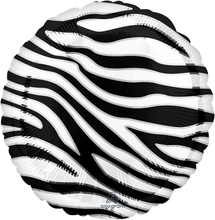 Folieballong Zebra